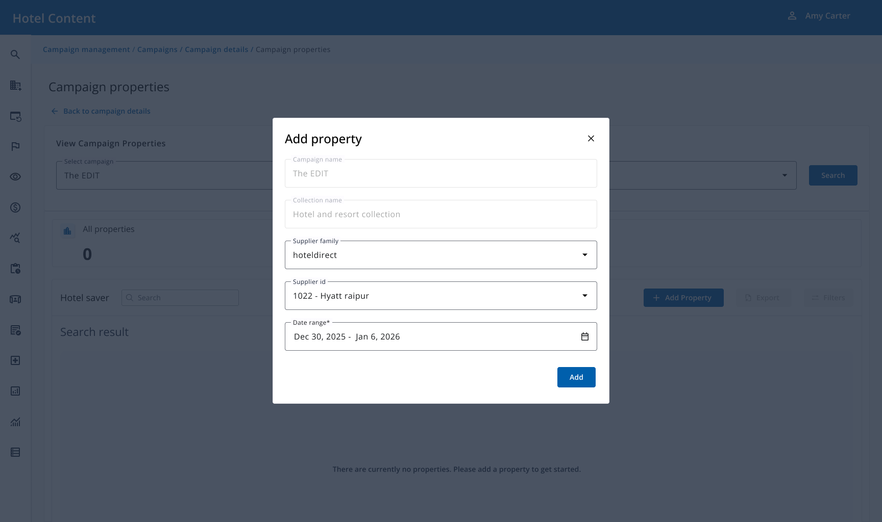 Add property